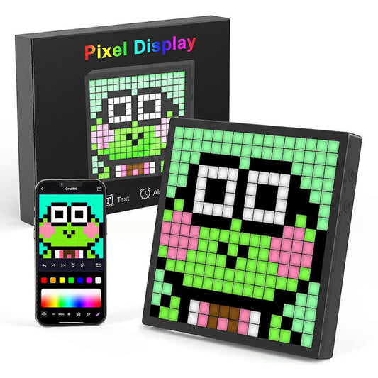 iDotMatrix LED Pixel Display, 32x32 Programmable Pixel Art Display with APP Control for Kids Boys Girls, Creative Animations, Fun Text and Digital Clock, Gaming Accessories for Desk/Wall Room Decor