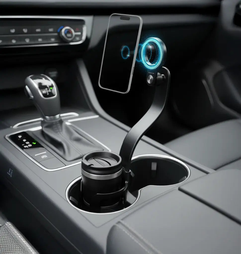 Green Lion Flex Cup Mag – Magnetic Cup Holder Phone Mount (Black) The Wonders Mart Trading™
