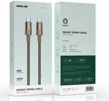 Green Lion Desert Spark Cable USB-C to USB-C 1M 60W- Desert Titanium The Wonders Mart Trading™