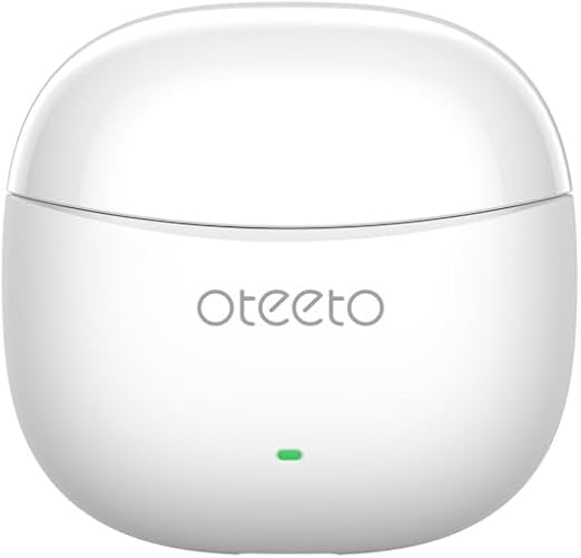 OT201 TWS True Wireless Earbuds – Bluetooth 5.3, Touch Controls, ANC, Clear Mic, 7‑Hour Playtime – Compatible with Android & iPhones – White