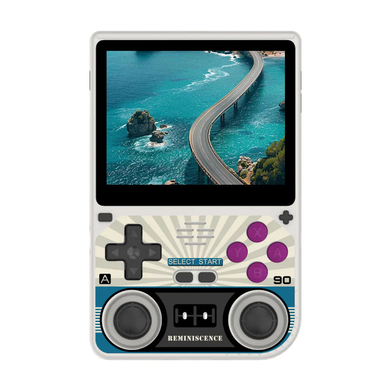 Powkiddy V20 Retro Handheld Game Console - 3.5" IPS Screen, Quad-Core CPU, 5000mAh Battery, Dual TF Slots, 10-Hour Playtime, Open-Source System