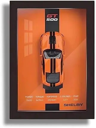 
3D Sports Car Frame | Wall Art | Wooden Frame model with Removable Die cast Cars, Lights, Pull-Back Action & Opening Doors | Collectibles The Wonders Mart Trading™