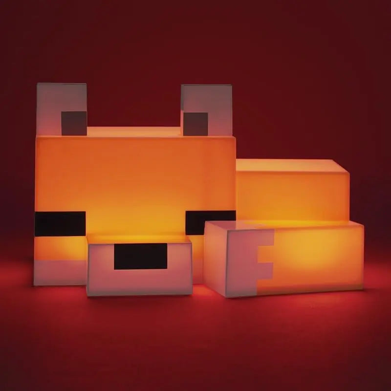 Paladone Minecraft Fox Light – Pixel Baby Fox LED Night Light Gaming Room Decor The Wonders Mart Trading™