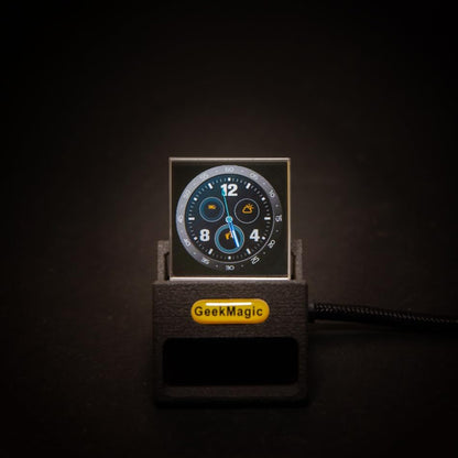 Mini 3D Hologram Cube Display – WiFi Smart Clock & Animated GIF Monitor | Shows Time, Weather, PC Stats, Anime & Pixel Art