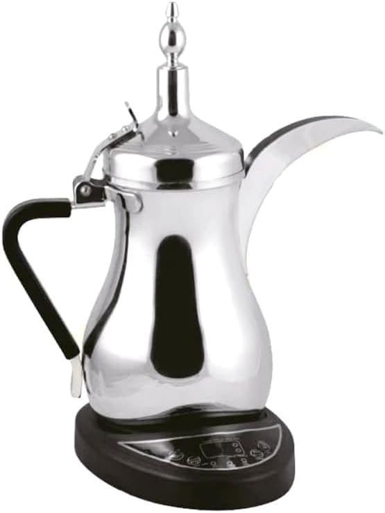 DENX 800W Arabic Electric Coffee Pot – 600ml Stainless Steel Kettle for Coffee, Tea, Milk & Water | Fast Boil, Stable Base, Energy-Efficient (DX2045)