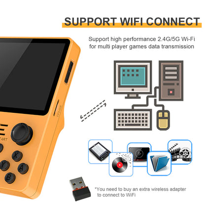 Powkiddy RGB20S Retro Handheld Game Console – 3.5” IPS Display, RK3326 Quad-Core, 3500mAh Battery, Open-Source Linux, Dual Joysticks – Up to 256GB Support