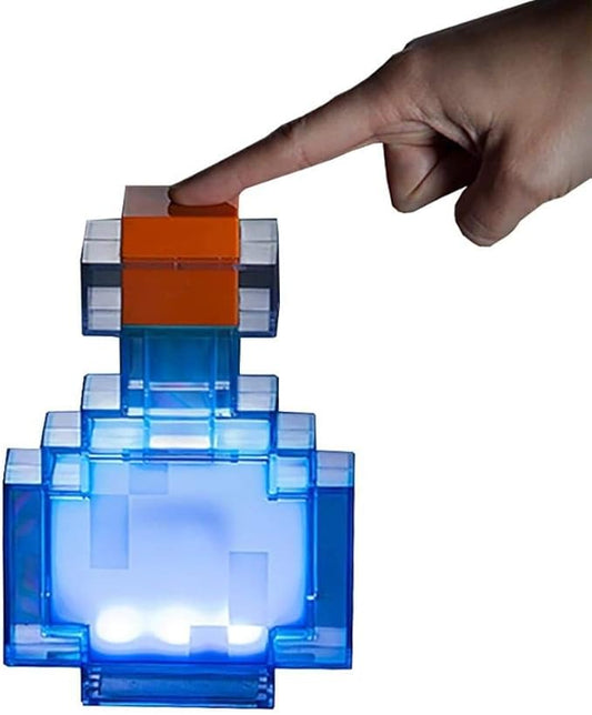 Minecraft Potion Bottle LED Lamp – 8 Color Changing Mood Light | Shake to Switch | USB Rechargeable