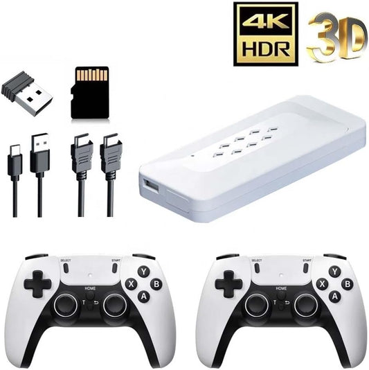 M22 Retro Game Console Stick X2 with GD10 PRO Wireless Controller – 30,000+ Built-in Games | 4K HD Output | 64GB Storage | Plug & Play System