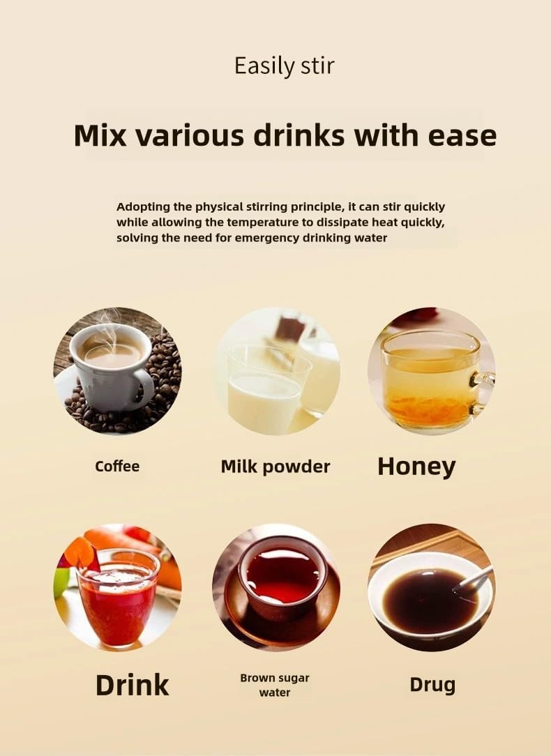 Automatic Stirring Coffee Mug – LED Temp Display, Rechargeable Magnetic Mixer, 380ml – Portable Stainless Steel Thermos for Coffee, Tea, & More