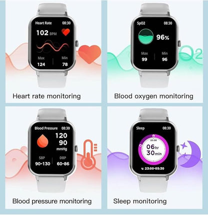 Modio MC68 Series 10 Smartwatch 2.2 Inch Large Screen Display With 3 Pair Straps and Charging Cable Designed for Ladies and Gents