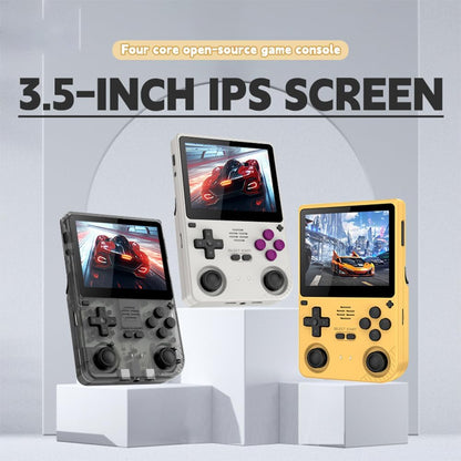 Powkiddy V20 Retro Handheld Game Console - 3.5" IPS Screen, Quad-Core CPU, 5000mAh Battery, Dual TF Slots, 10-Hour Playtime, Open-Source System