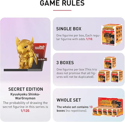 POP MART - Digimon Adventure Fridge Magnet Series Blind Box (Single Box)