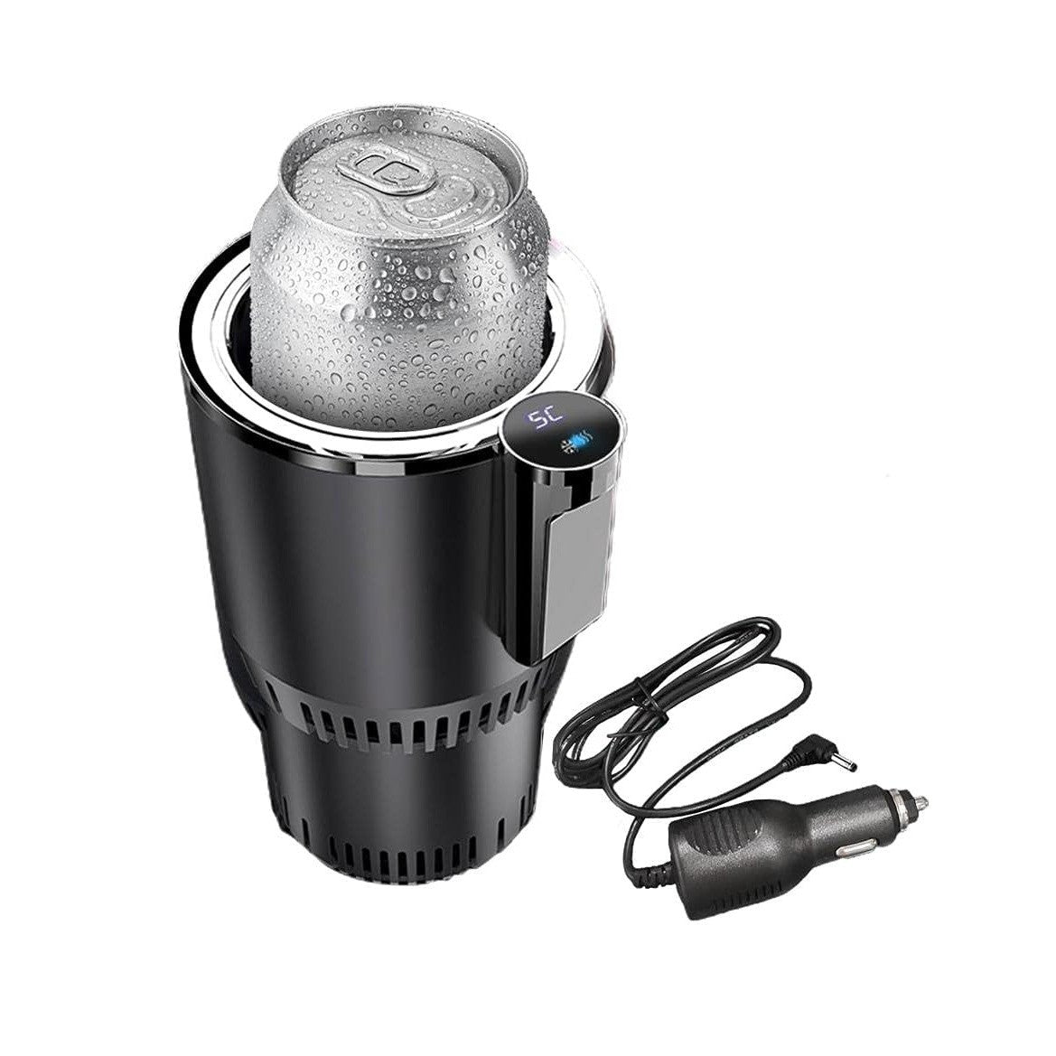 DENX Vehicle Cup Holder – Car Cup Cooler & Warmer | Instant Temperature Control, 12V DC Powered, Auto Heating & Cooling Mug Adapter