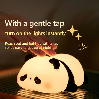 Kids Night Light 3 Light Modes, Dimmable with Timer, Touch Control, Silicone, USB Rechargeable.