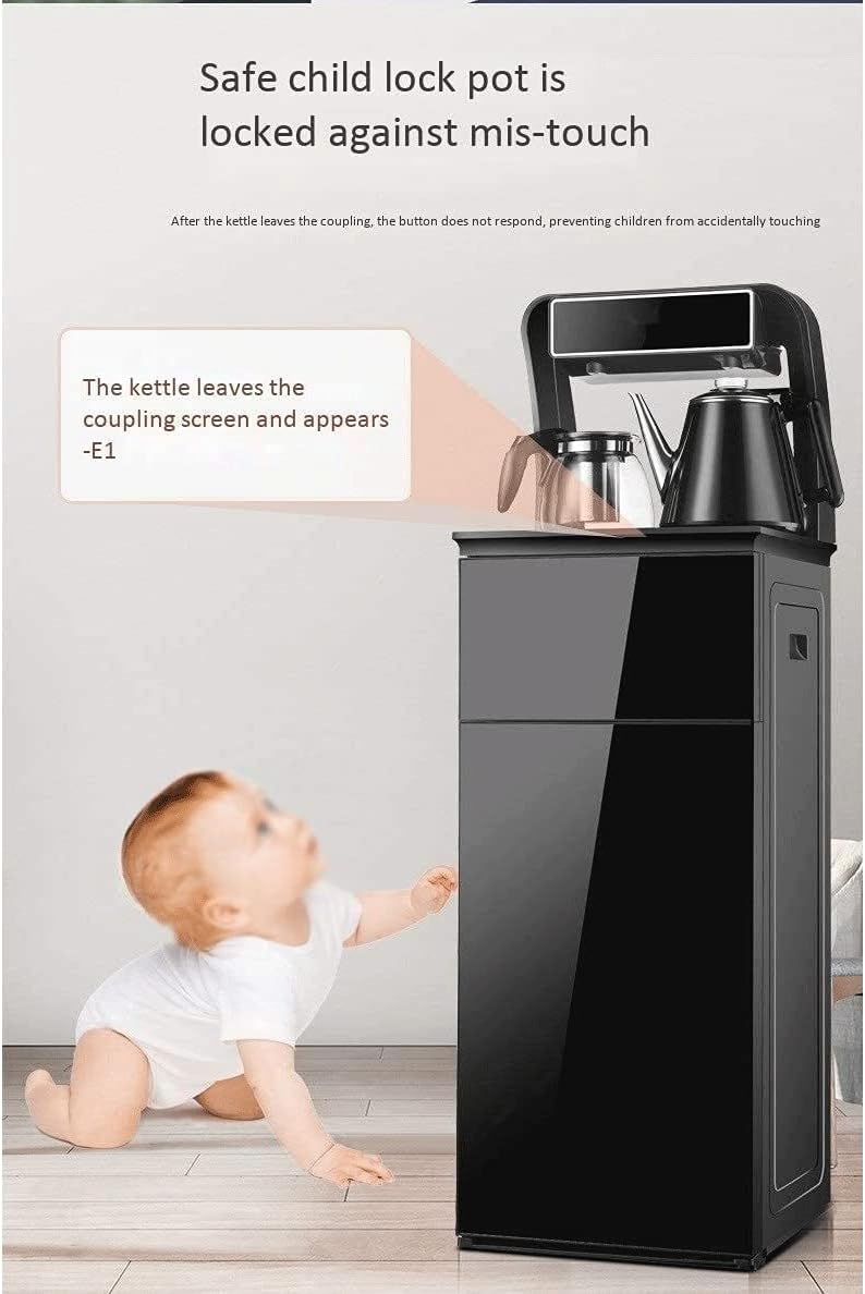 DENX Tea Bar Machine – 1350W Fast Boil Electric Hot Water Dispenser, Multi-Stage Temperature Control (50°C–100°C), Borosilicate Kettle, Desktop Tea & Coffee Station for Home/Office
