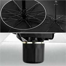 DENX Car Windshield Sunshade Umbrella – Foldable UV-Blocking Sun Visor, 360° Rotating Handle, Heat-Reflective Coating (140x80cm, Black) The Wonders Mart Trading™