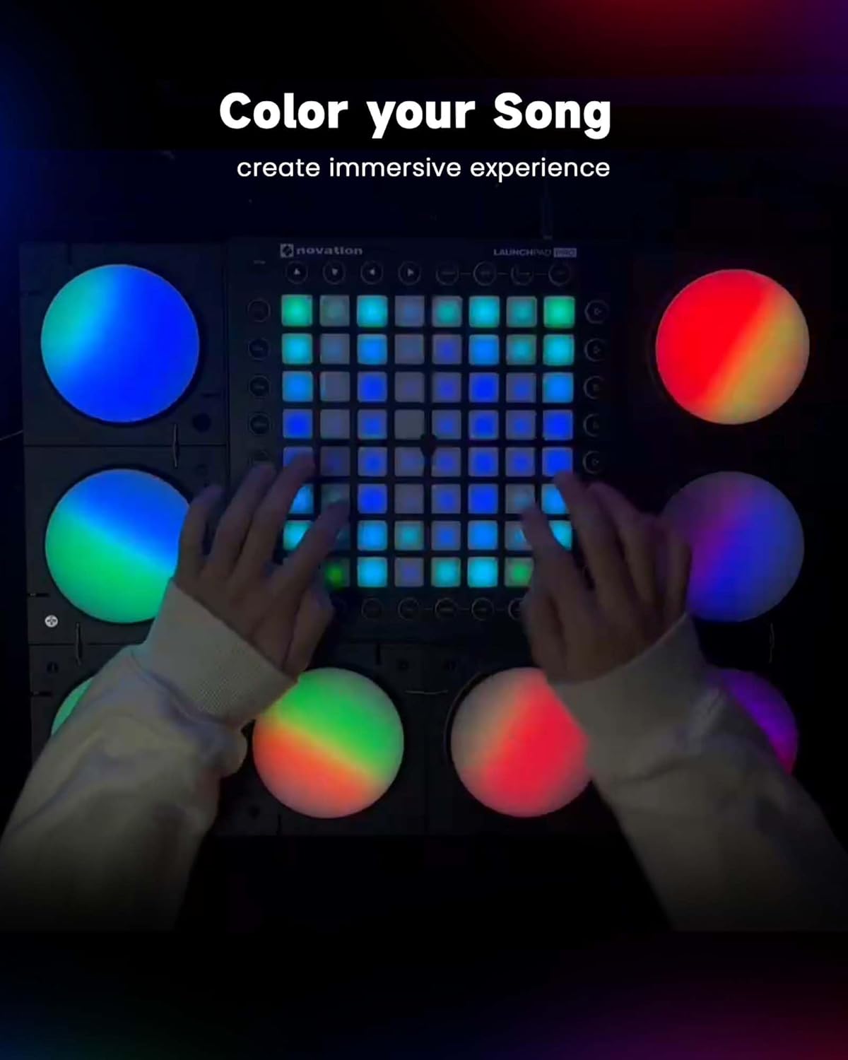 Cololight LED Wall Light – Multicolor Music Sync Ambient Light for Bedroom, Gaming, and Room Decor, Works with Alexa & Google Assistant (Mix Black)