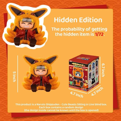 TopToy and Eaki - Naruto Shippuden × Cute Beasts Sitting Party Series 2 Blind Box (Single)