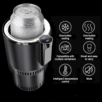 DENX Vehicle Cup Holder – Car Cup Cooler & Warmer | Instant Temperature Control, 12V DC Powered, Auto Heating & Cooling Mug Adapter