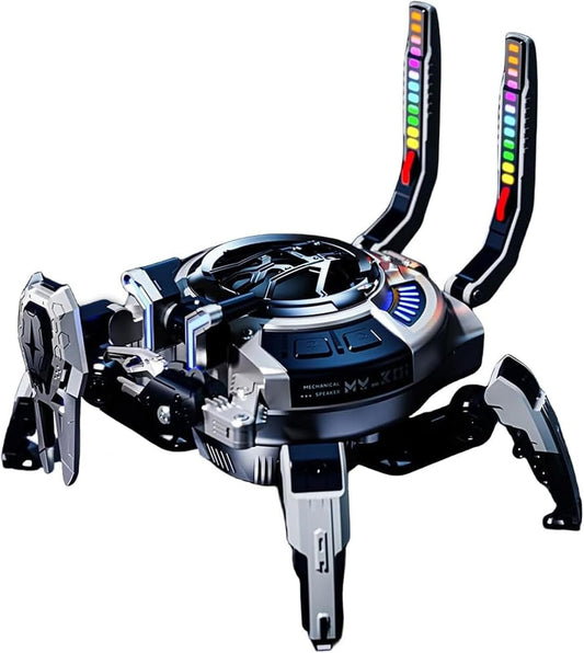 Machine Crab Audio™ – Bluetooth Speaker with Deep Bass & Futuristic Design