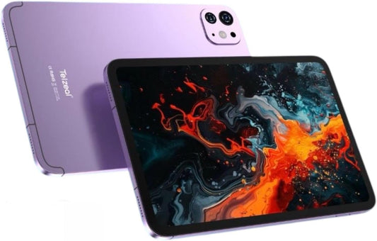 Telzeal P104 Android Tablet, 10.1-inch Display, 10000mAh Battery, 13MP Dual Camera, 16+1T Storage