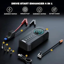 DENX DX414 All-in-One Inflatable Emergency Air Compressor – 150PSI, 6000mAh Battery, Digital Tire Inflator, Type-C & USB Output, Portable for Cars, Bikes & Home Use The Wonders Mart Trading™
