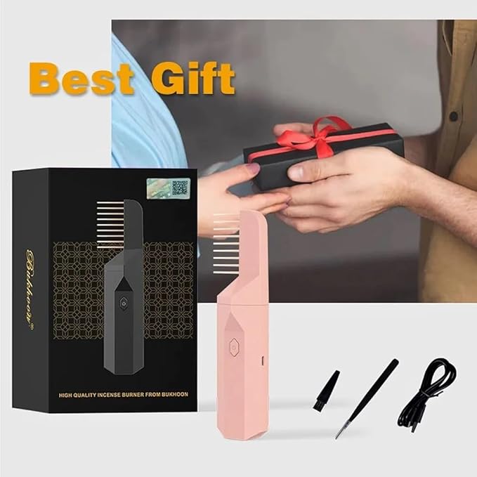 Bakhoor USB Rechargeable Comb Electric Luxury ,Incense Burner Portable Incense Burner Hair