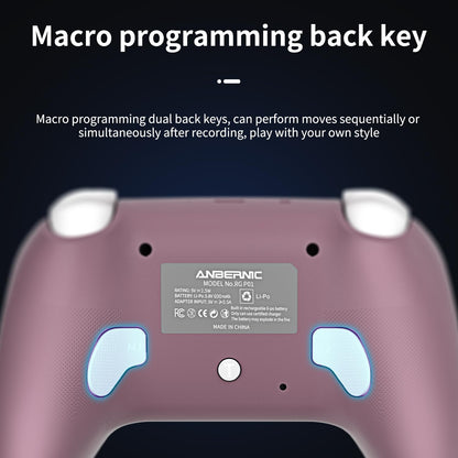 Anbernic RG P01 Retro Games Controller Bluetooth Wireless, Wired Gamepad with Hall Effect Joystick/Hall Triggers Joystick Light Control RGP01 Xbox Controller for PC,Steam,Android (Radiant Purple)