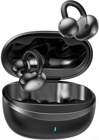 Green Lion Sonix Clip-On Earbuds, Bluetooth 5.3, IPX5 Waterproof, 5-6H Playtime, ENC, Touch Control, Type-C Charging, 40mAh Battery, Dual-Mic