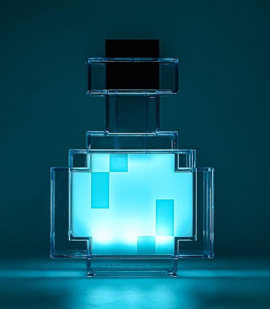 Minecraft Potion Bottle LED Lamp – 8 Color Changing Mood Light | Shake to Switch | USB Rechargeable