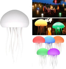 Jellyflow LED Jellyfish Lamp – 12-Color Night Light with Voice Control, Hanging or Table Base | Soothing Mood & Atmosphere Lamp The Wonders Mart Trading™
