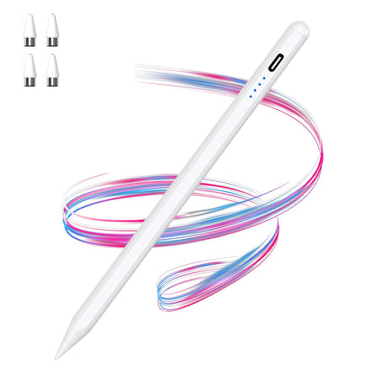 DENX Universal Stylus Pen for iPad, iPhone, Android & Tablets – Magnetic POM Tip, Type-C Rechargeable, 10H Battery, Auto Sleep, Compatible with iPad Pro/Air/Mini & Smartphones