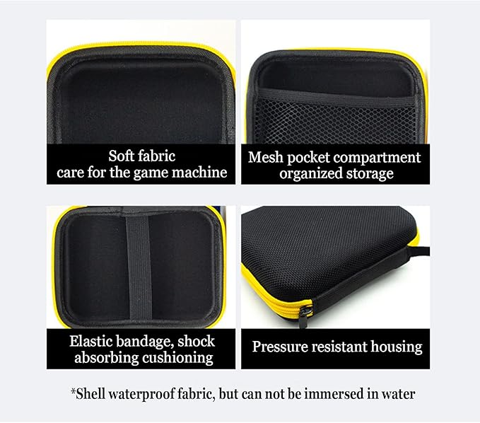 Retro Handheld Console Carrying Case – Protective Travel Organizer Bag for RG Series & More