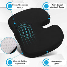 DENX Gel U-Shaped Memory Foam Seat Cushion – Orthopedic Tailbone & Back Pain Relief for Office, Car, Travel, Wheelchair, and More The Wonders Mart Trading™