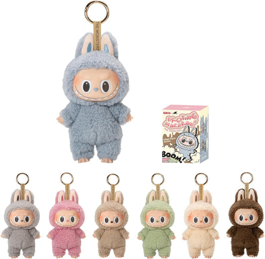 Labubu POP MART The Monsters - Exciting Macarons Vinyl Face Blind Box, Random Design Action Figures Collectible Toys Home Decorations, Single Box