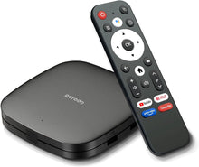 Porodo Android TV Box, 4K Ultra HD, 2GB RAM, 8GB Storage, Voice Command, Bluetooth Remote, Quad-Core CPU, Android 9.0, HDMI, USB, LAN, AV Out, Dual-Band WiFi, Home Entertainment The Wonders Mart Trading™
