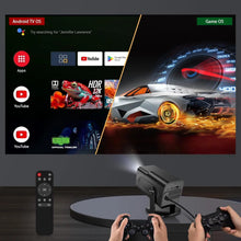 HY320 Mini Andorid Portable Projector with Gaming Console 2 in 1 Gaming Projector 1080P Smart Projector FHD 4K Supported  with WiFi 6, Home Theater Outdoor Video Projector The Wonder Mart