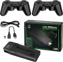 Retro Game Console – 20,000+ Preloaded Games | Plug & Play 4K HDMI Game Stick with 9 Emulators, Dual 2.4G Wireless Controllers (64GB) The Wonders Mart Trading™