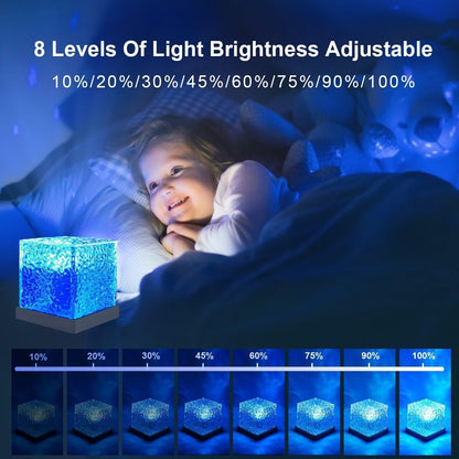 Ocean Wave Projector Lamp – 16 Color RGB Light with Remote | Underwater Effect Night Light for Bedroom, Living Room & Gifts