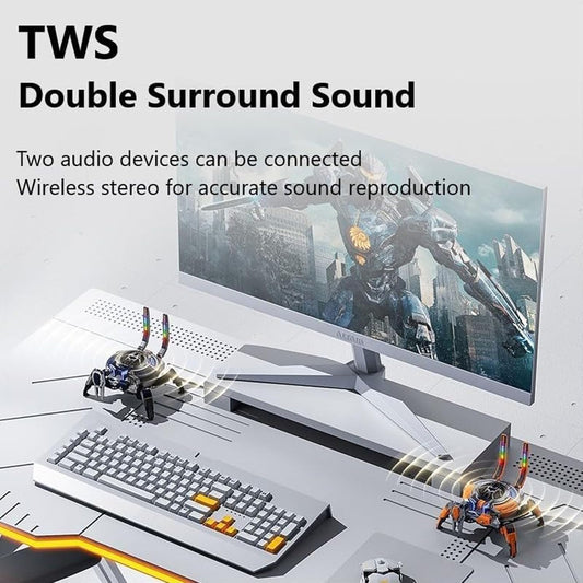Machine Crab Audio™ – Bluetooth Speaker with Deep Bass & Futuristic Design