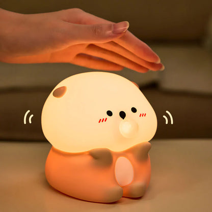 Kids Night Light 3 Light Modes, Dimmable with Timer, Touch Control, Silicone, USB Rechargeable. The Wonder Mart