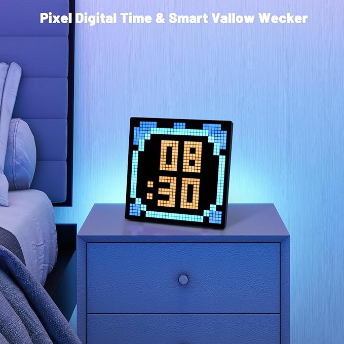 iDotMatrix LED Pixel Display, 32x32 Programmable Pixel Art Display with APP Control for Kids Boys Girls, Creative Animations, Fun Text and Digital Clock, Gaming Accessories for Desk/Wall Room Decor