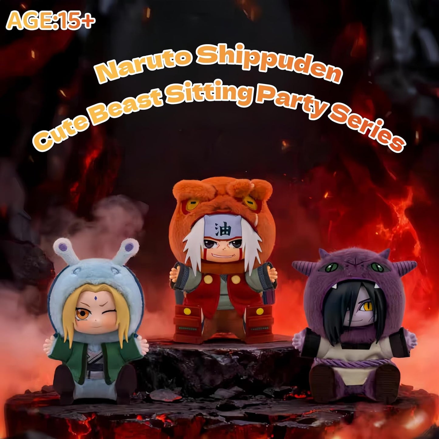 TopToy and Eaki - Naruto Shippuden × Cute Beasts Sitting Party Series 2 Blind Box (Single)
