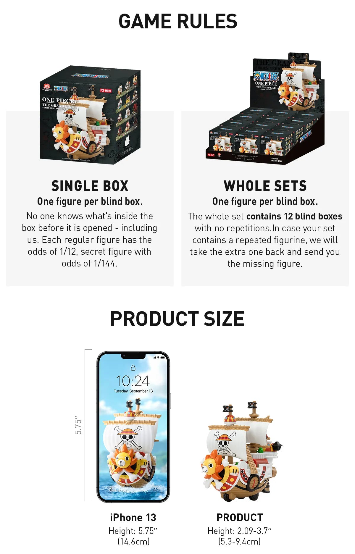POP MART One Piece – The Grand Line Series Blind Box Collectible Figure The Wonders Mart Trading™