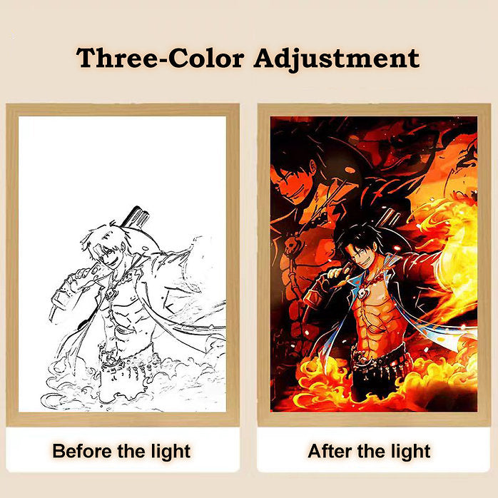 3D LED Painting Frame – Anime & Game Lamp The Wonders Mart Trading™