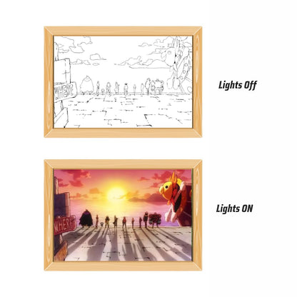 3D LED Painting Frame – Anime & Game Lamp The Wonders Mart Trading™