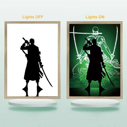 3D LED Painting Frame – Anime & Game Lamp The Wonders Mart Trading™