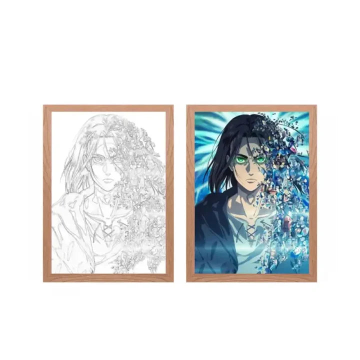 3D LED Painting Frame – Anime & Game Lamp The Wonders Mart Trading™