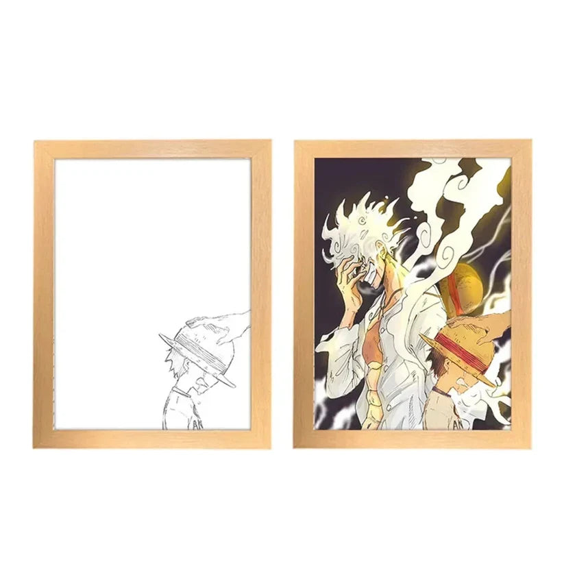 3D LED Painting Frame – Anime & Game Lamp The Wonders Mart Trading™
