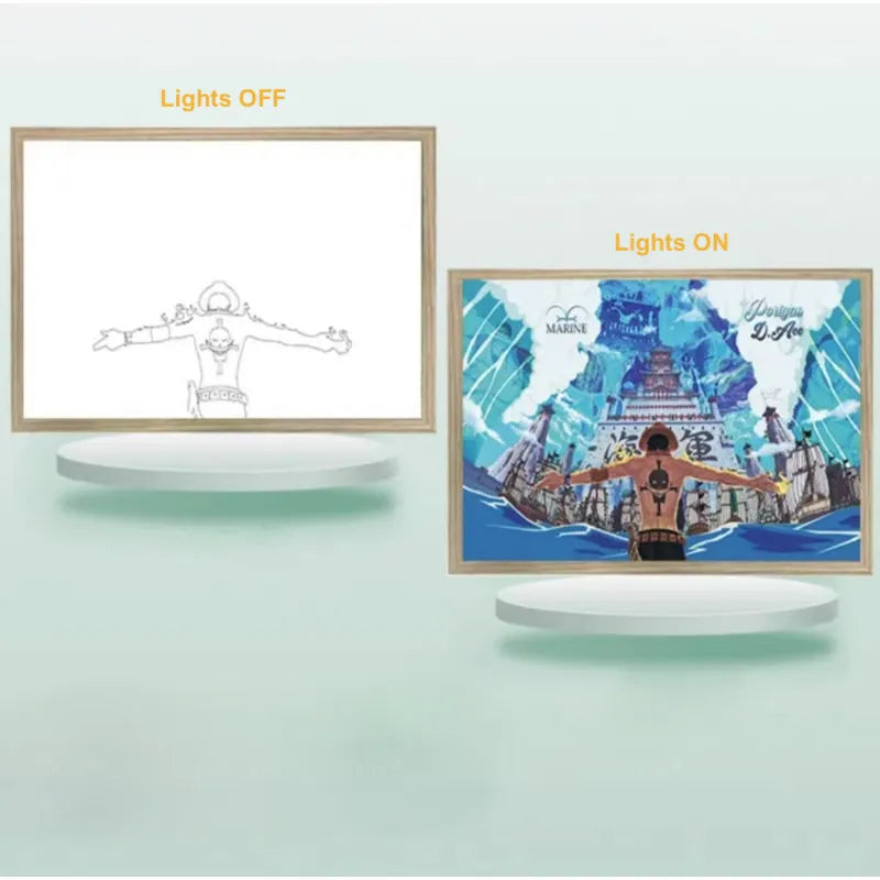 3D LED Painting Frame – Anime & Game Lamp The Wonders Mart Trading™